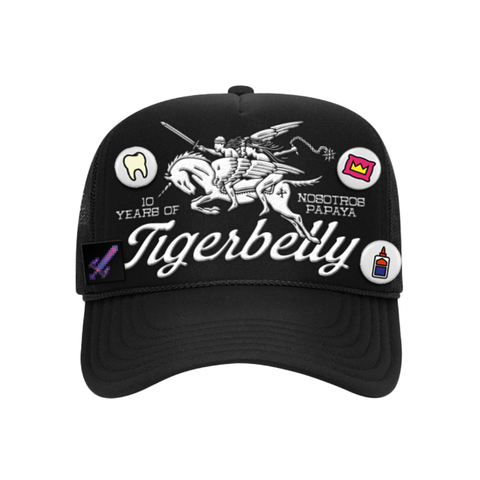 [PRE-ORDER] Tigerbelly 10th Anniversary Embroidered Trucker + Pins