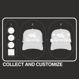 [PRE-ORDER] Tigerbelly 10th Anniversary Embroidered Trucker + Pins